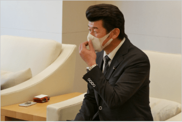 会見オフショット