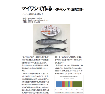 マイワシのペーパークラフト